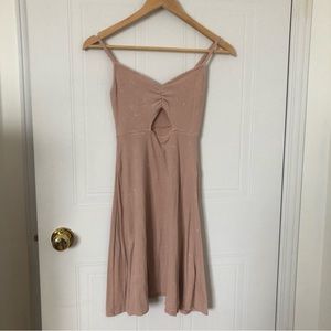 American Eagle Ribbed Pink Dress